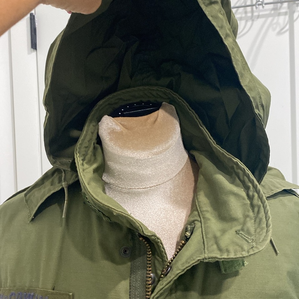 Authentic Vintage 70’s US Air Force COLD WEATHER FIELD OG-107 M-65 JACKET Large - Picture 15 of 17
